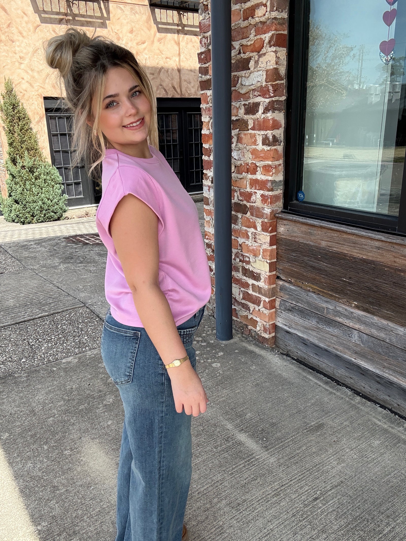 KUT from the Kloth Maya High Rise Wide Leg Patch Jeans