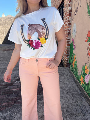 KUT From The Kloth Meg High Rise Wide Leg Jean - Sherbert