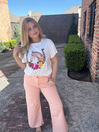 KUT From The Kloth Meg High Rise Wide Leg Jean - Sherbert