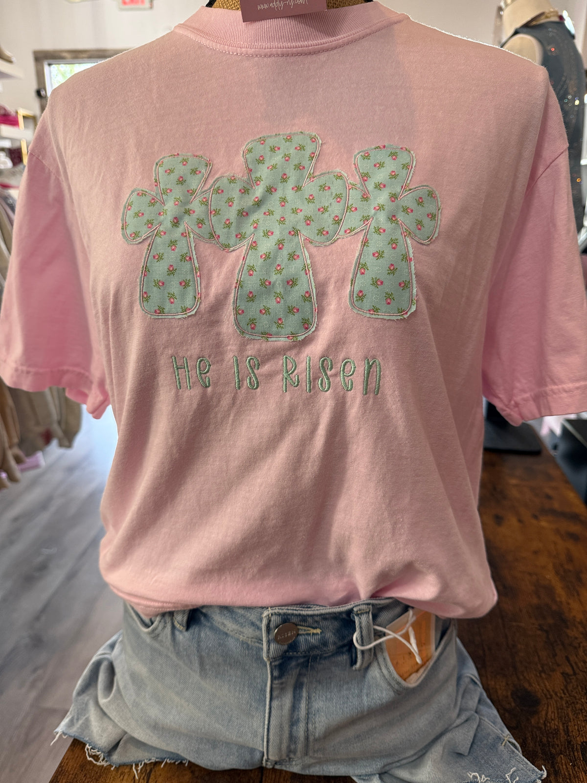 He Is Risen Tee