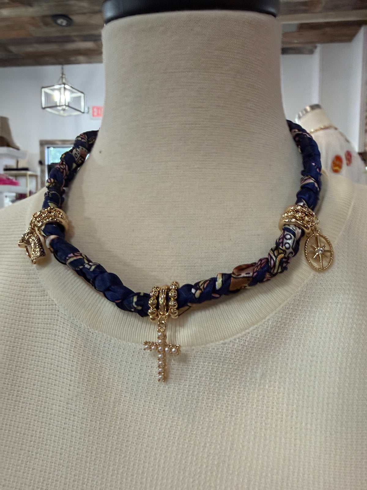 Cross My Heart Charm Necklace