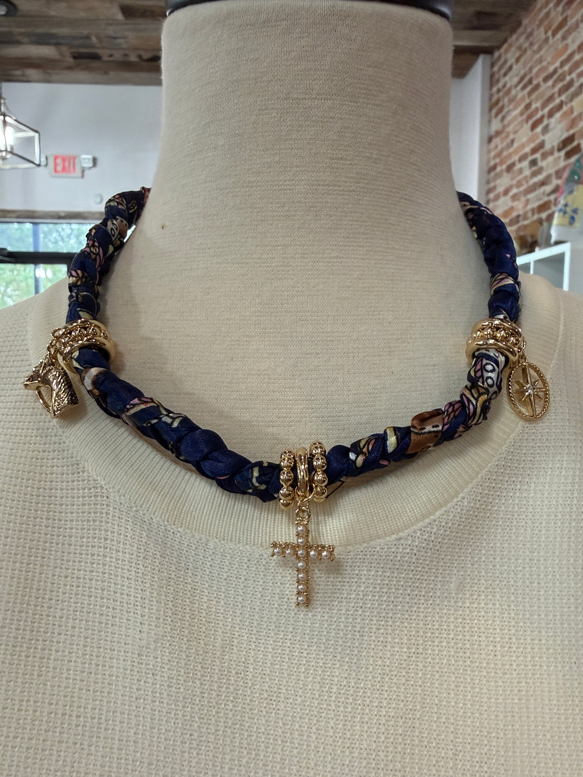 Cross My Heart Charm Necklace