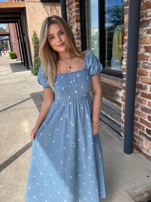 Dusk to Denim Dress