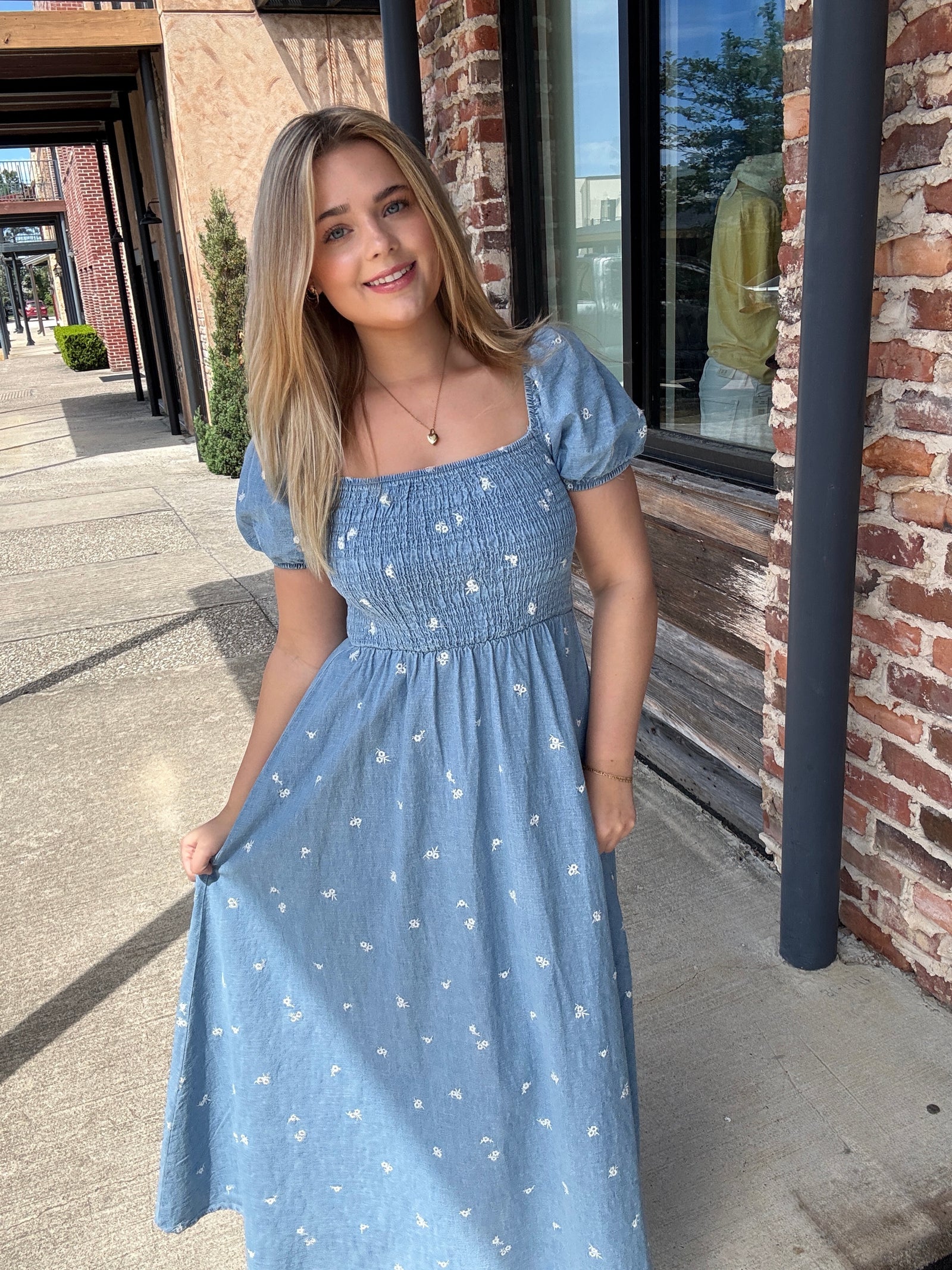 Dusk to Denim Dress