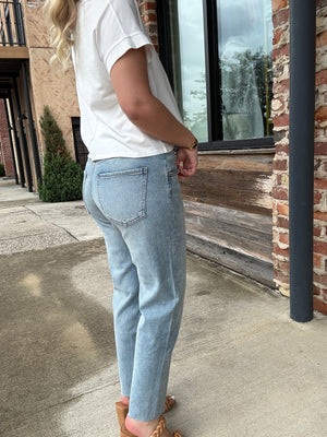 KUT from the Kloth Kit High Rise Baggy Ankle Straight Leg