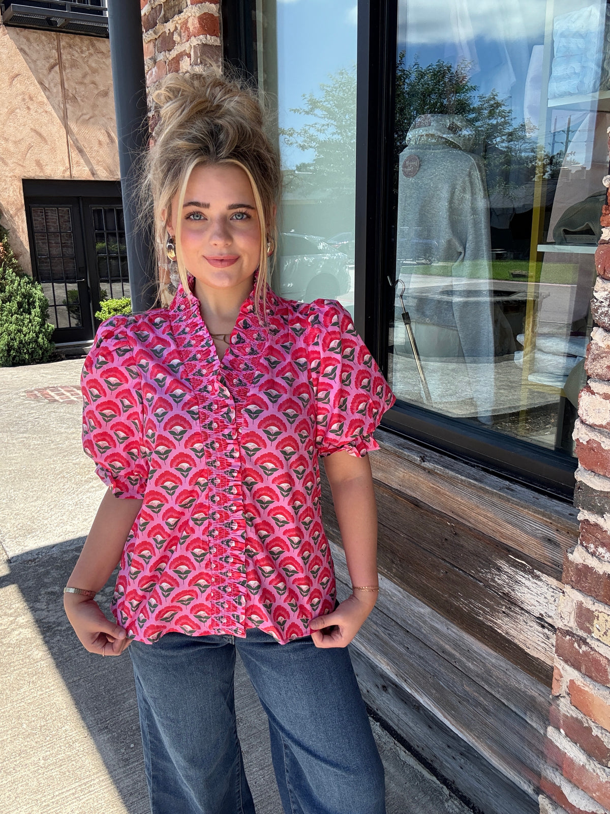 The Patterned Poet Blouse