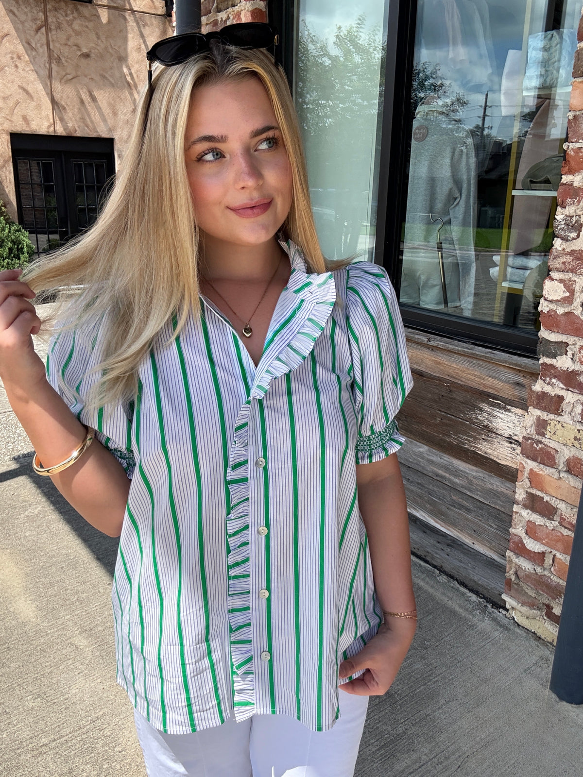Heirloom Stripe Blouse