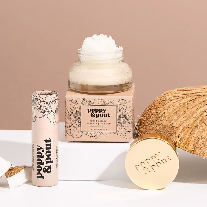 Poppy & Pout Lip Care Duo Island Coconut