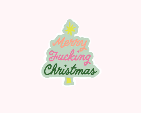 Merry F*cking Christmas Sticker