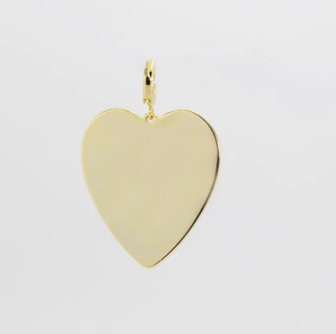 Big Gold Heart Charm