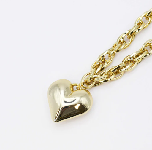 Puffy Heart Necklace