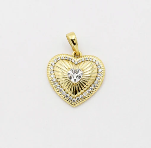 Cutest Heart Crystal Charm