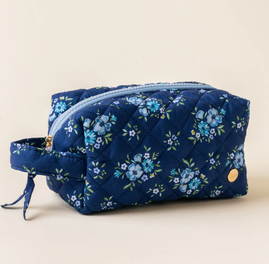 Endless Daydream Navy Essentials Quilted Cosmetic Pouch