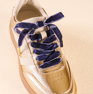 Velvet Blue Step It Up Shoelaces