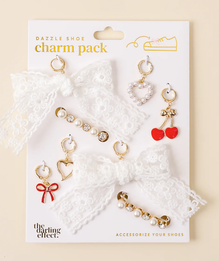 Cherry Twist Dazzle Shoe Charm Pack