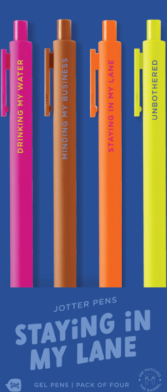 Staying in My Lane Pen Set