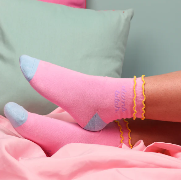 Dumb Bitch Ruffle Socks