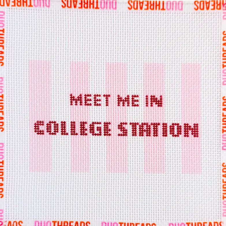 Meet Me in College Station Needlepoint Canvas