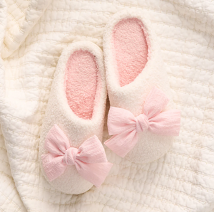 Betty Bow Fuzzy Slippers