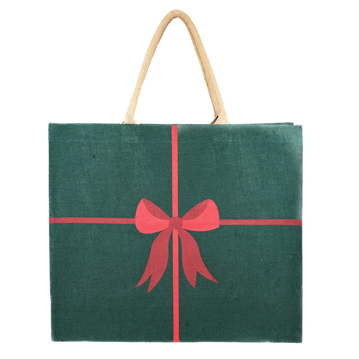 Christmas Bow Carryall Tote