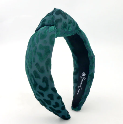 Brianna Cannon Green Leopard Headband