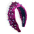 Fuchsia Floral Velvet Headband