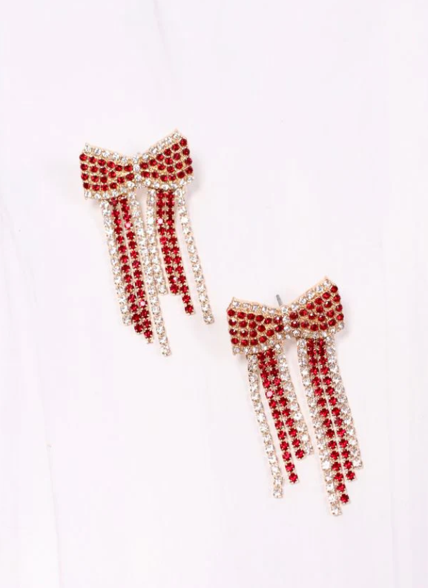 Kristina CZ Bow Earrings