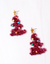 Festive Tinsel Tree Earrings