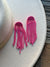 Neon Pink Jelly Earrings