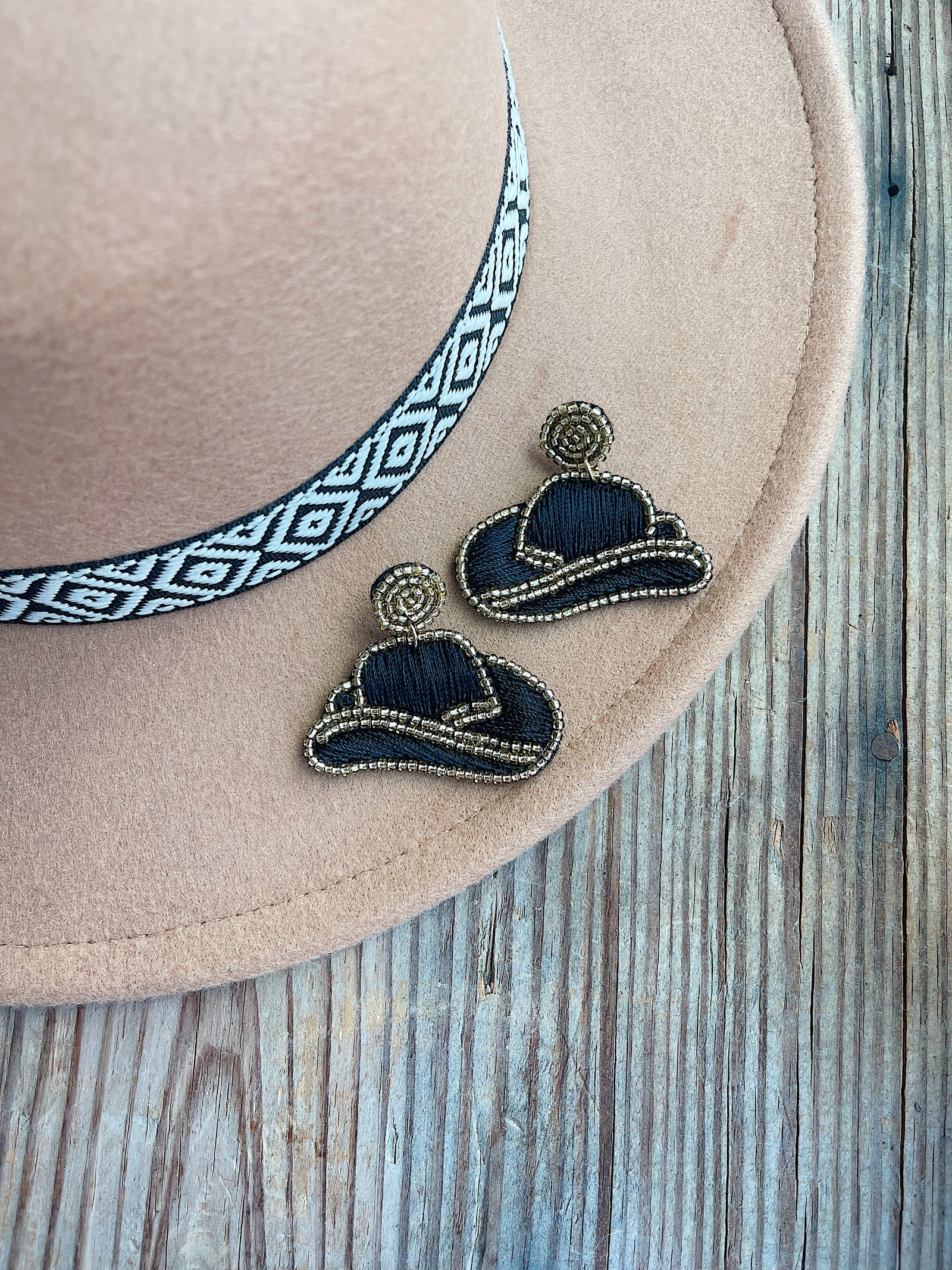 Cowgirl Hat Earrings