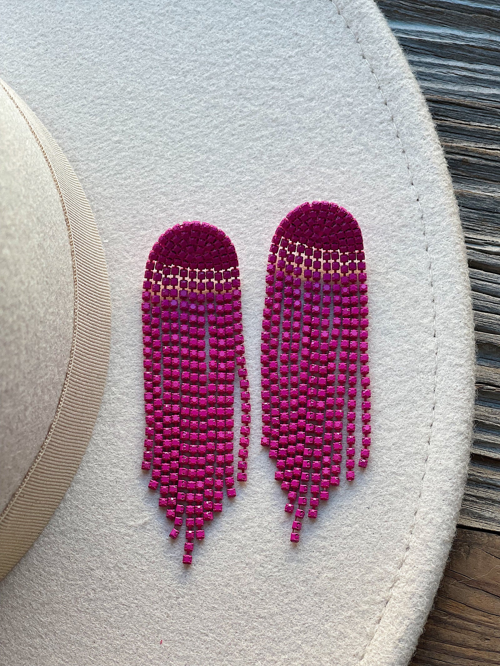 Fuchsia Jelly Earrings