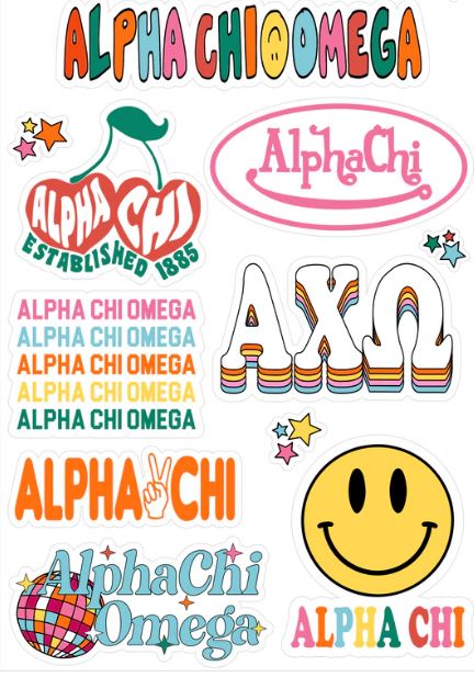 Sorority Sticker Sheets - Addy & Ry Boutique