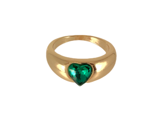 Green Heart Ring