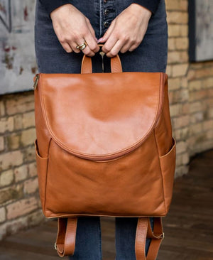 Carley Leather Backpack
