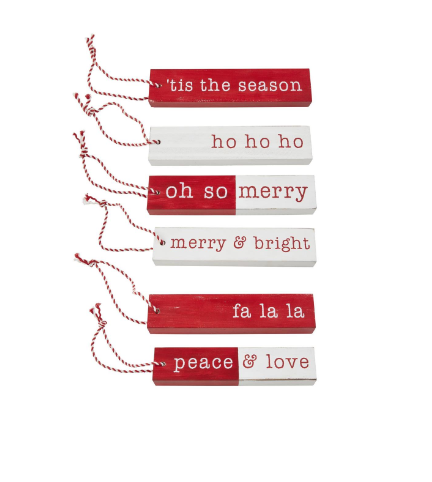 Xmas Wood Stick Ornament